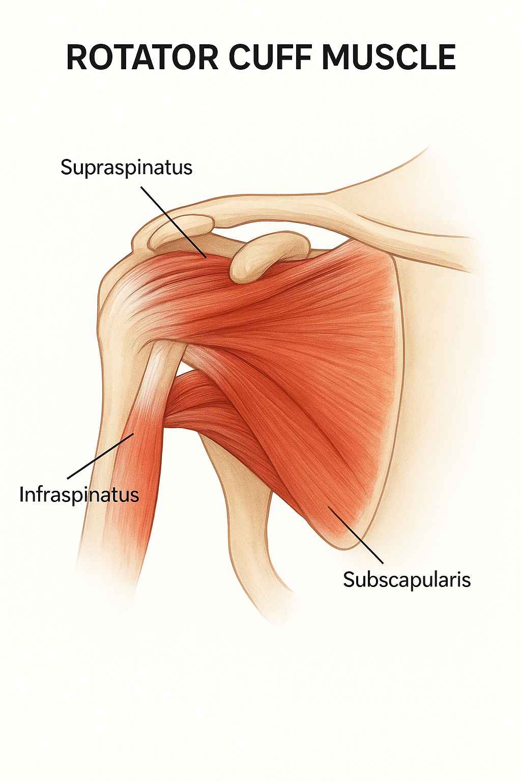 The rotator cuff muscle and its role in shoulder movement